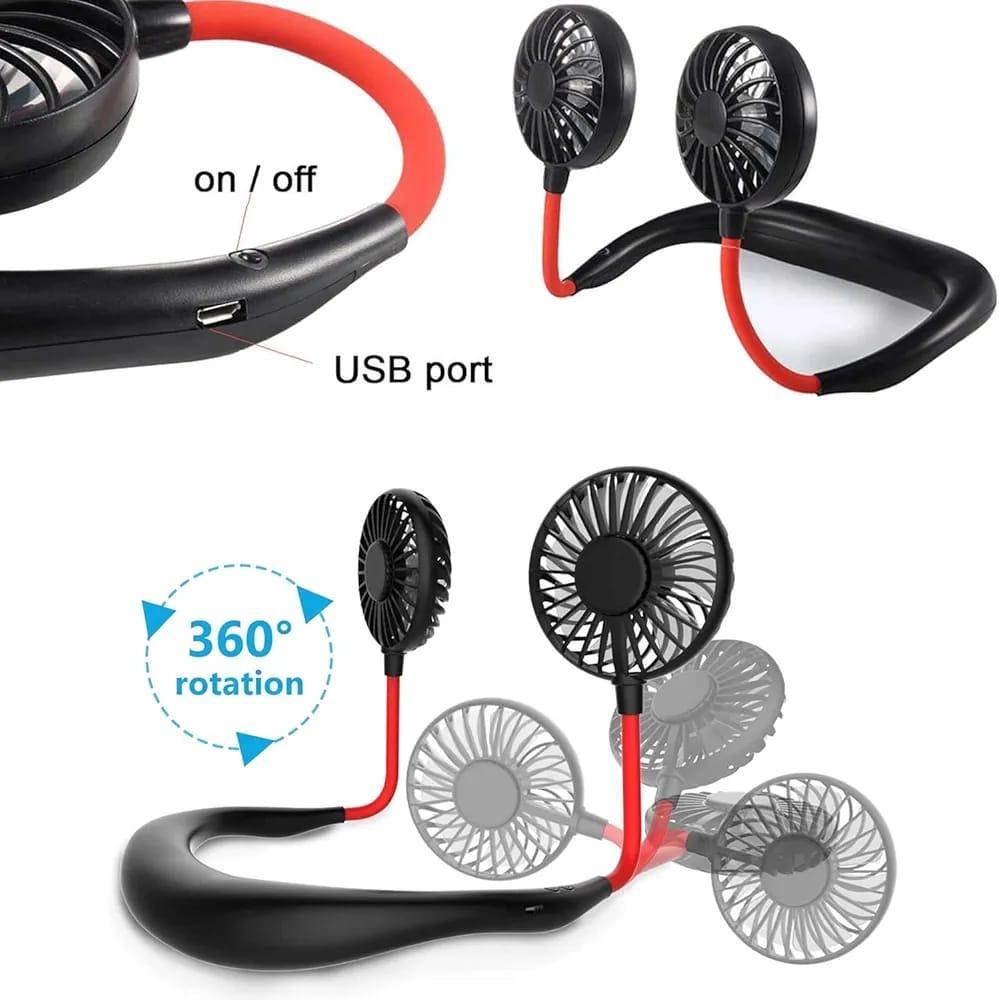 Foldable Neck Fan - 1 Pc - Cooling Solution
